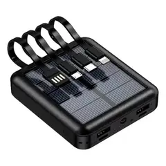 GENERICO - Bateria Portatil Externa 20.000 Mah 2 Usb Solar Powerbank
