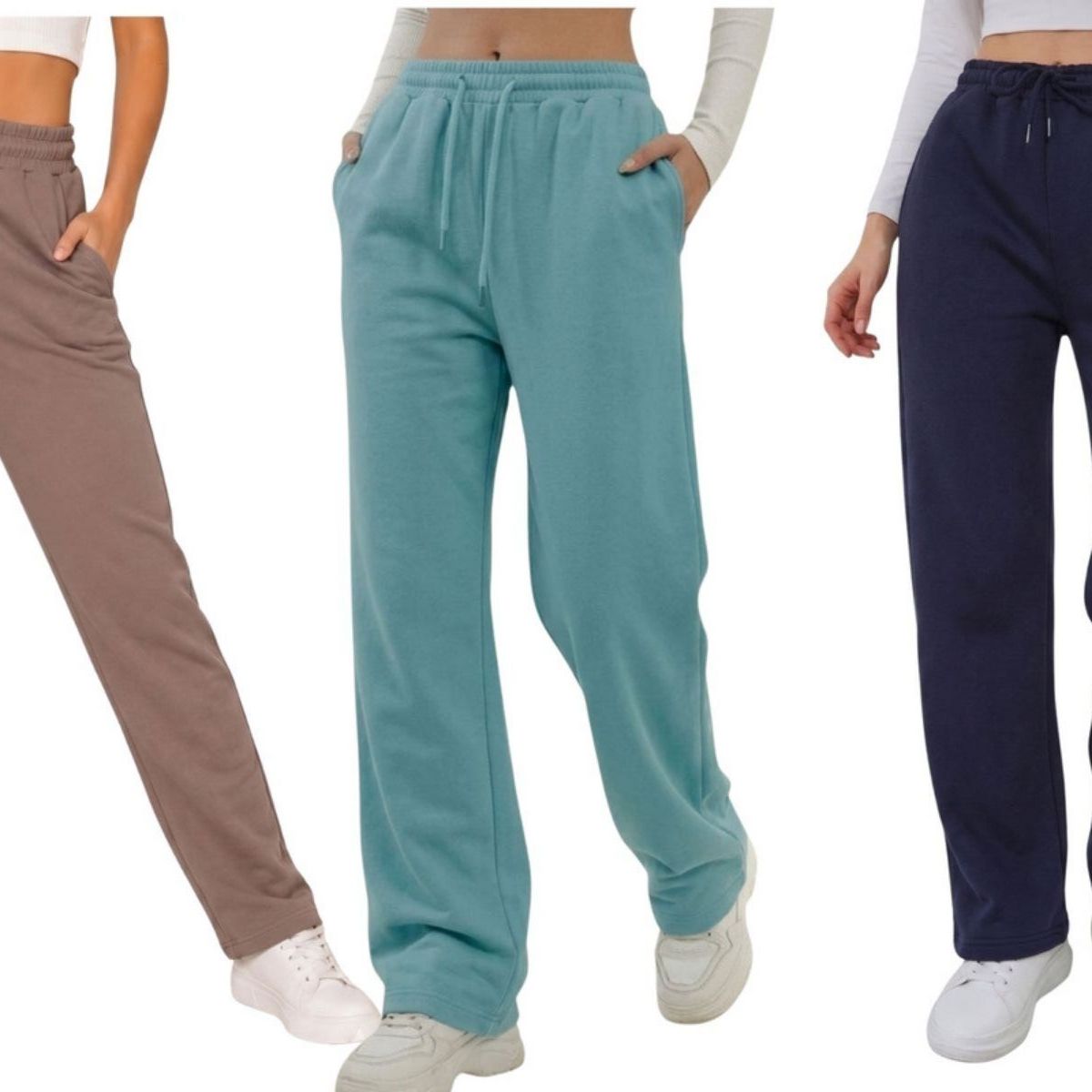 LOOK SHOP - Pack 3 Jogger Buzo Mujer. Pantalón Recto Forro Polar Oferta 138