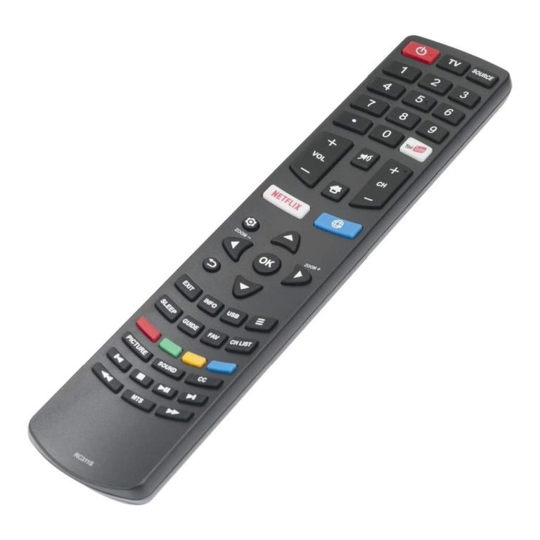 GENERICO Control Remoto Universal Para Tv TCL Daewoo Philco JVC Negro LBN