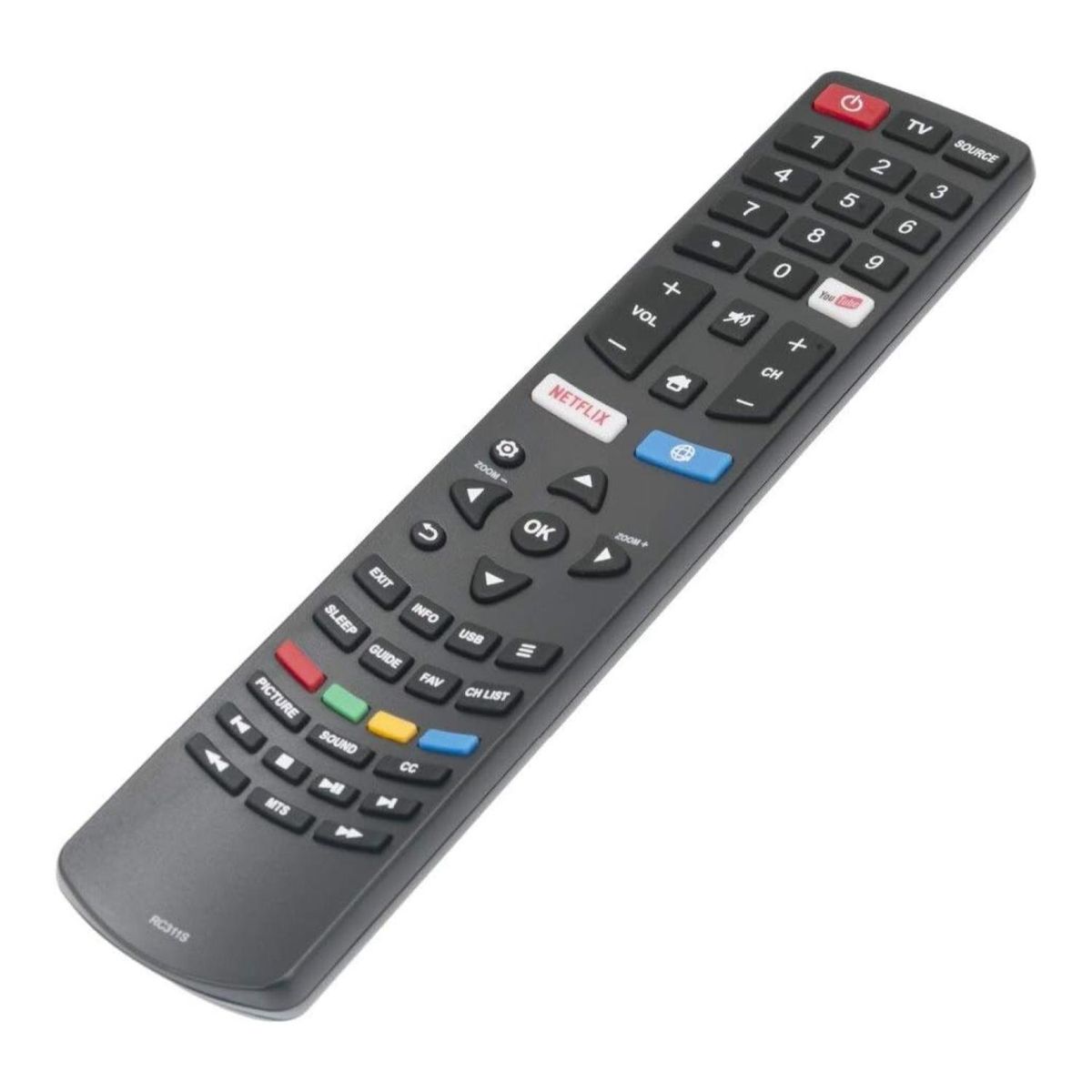 GENERICO - Control Remoto Universal Para Tv TCL Daewoo Philco JVC  Negro LBN