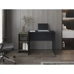 TUHOME - ESCRITORIO STELLA BIBLIOTECA BAJA 77,1X125,7X42,2 CM WENGUE Y MILAN