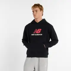 NEW BALANCE - Polerón Lifestyle Hombre Athletics French Negro