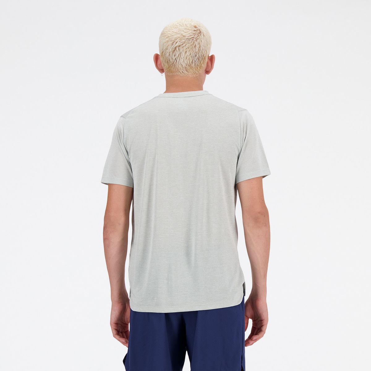 NEW BALANCE - Polera Running Hombre New Balance Athletics T-shirt Gris