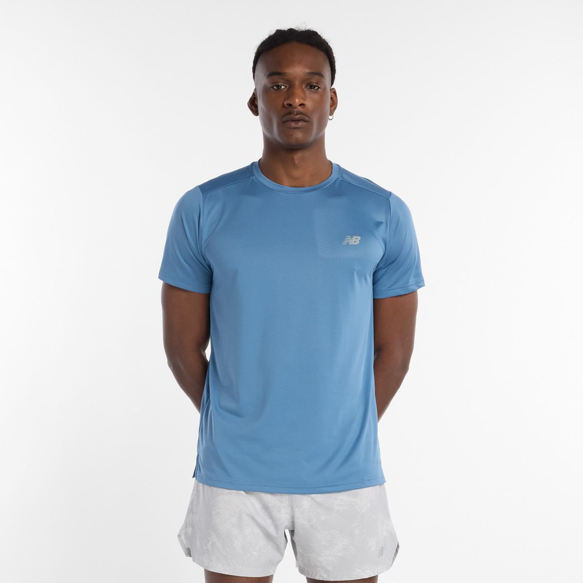 NEW BALANCE - Polera Running Hombre New Balance Sport Essentials Azul