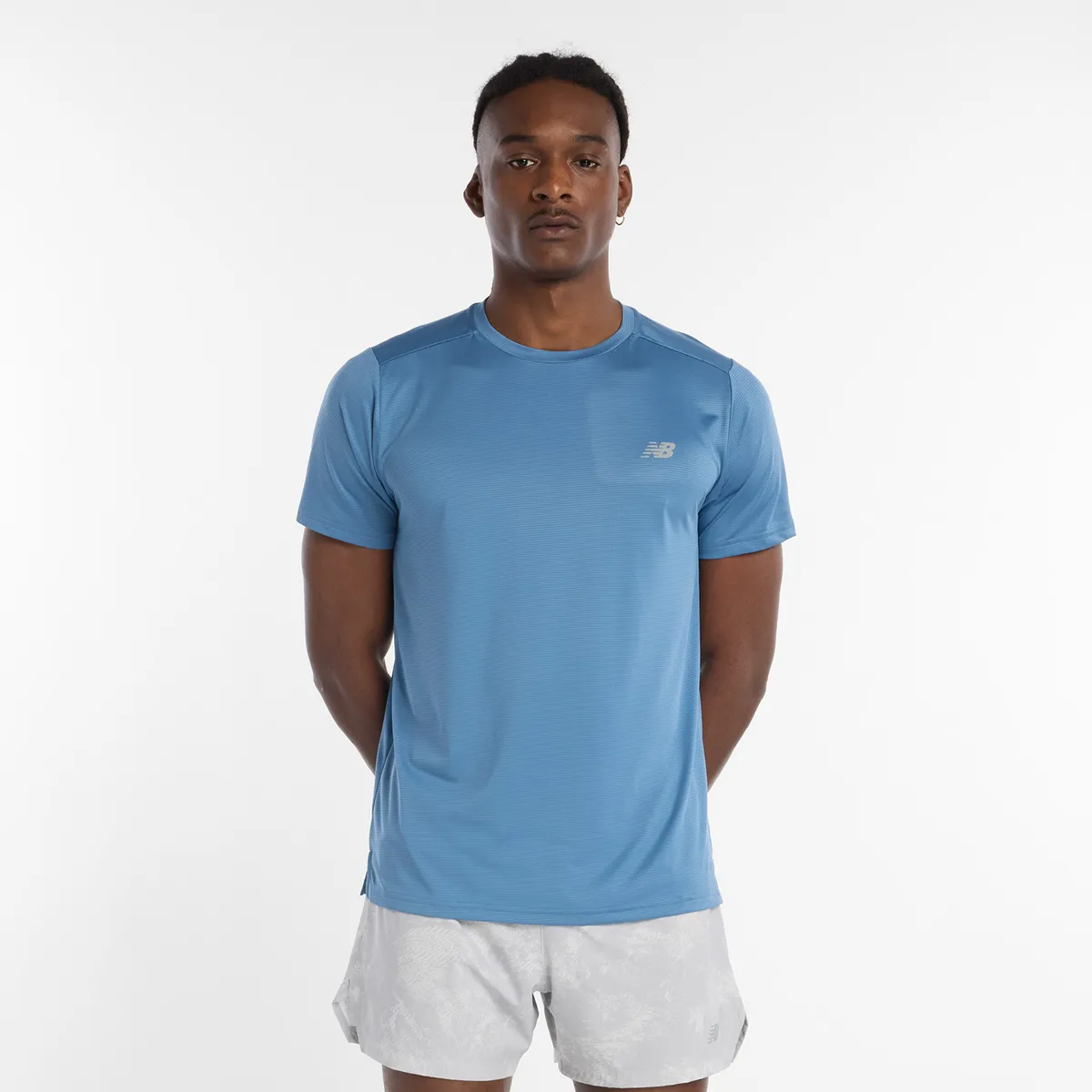 NEW BALANCE - Polera Running Hombre New Balance Sport Essentials Azul