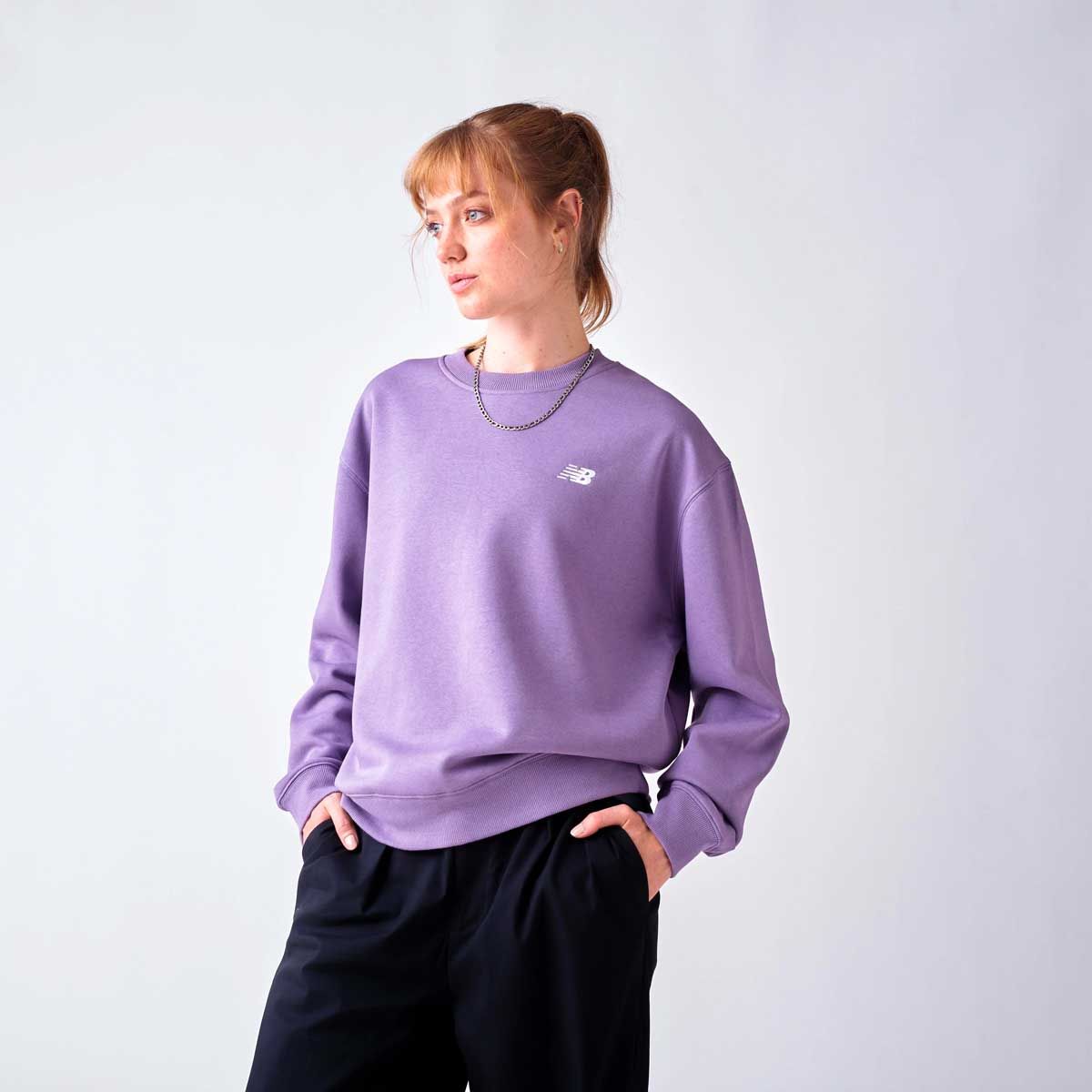 NEW BALANCE - Polerón Lifestyle Mujer New Balance Essentials Fleece Crew