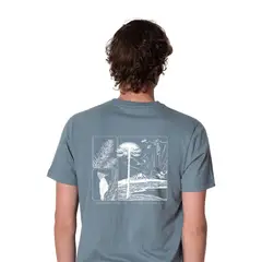 LENGA - Polera Hombre Algodón Orgánico Conguillio Naturaleza