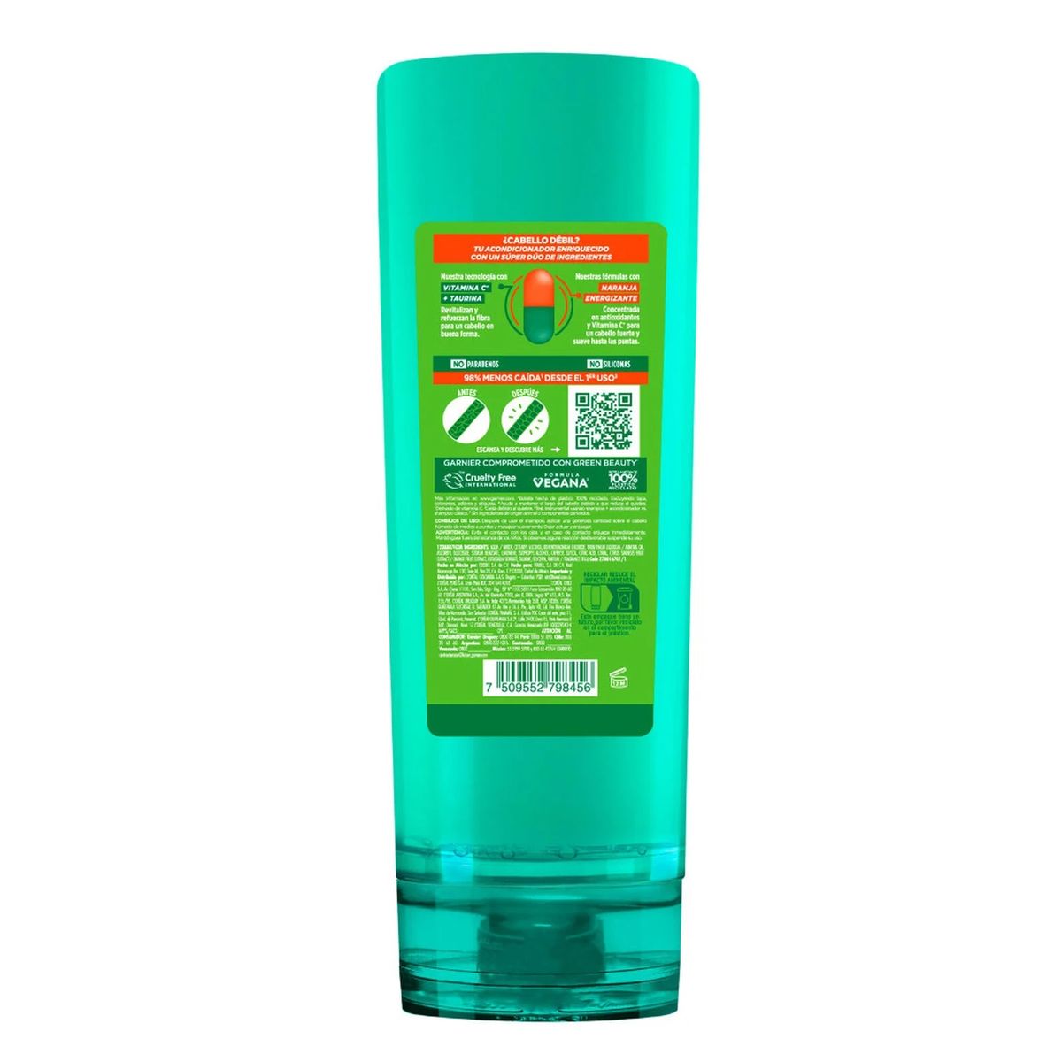 GARNIER - Acondicionador Fructis Stop Caída Crece Fuerte 350 ML - GARNIER
