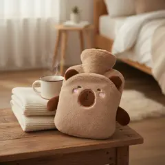 GENERICO - Guatero Bolsa De Agua Caliente 1000ml Con Funda Peluche