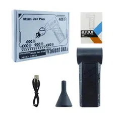 GENERICO - Mini Soplador Ventilador Jet Turbo 130.000 Rpm Recargable
