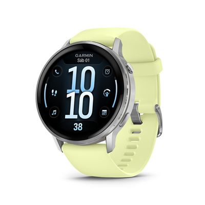 Garmin Smartwatch Venu 4 45Mm Gray W Silver + Citron