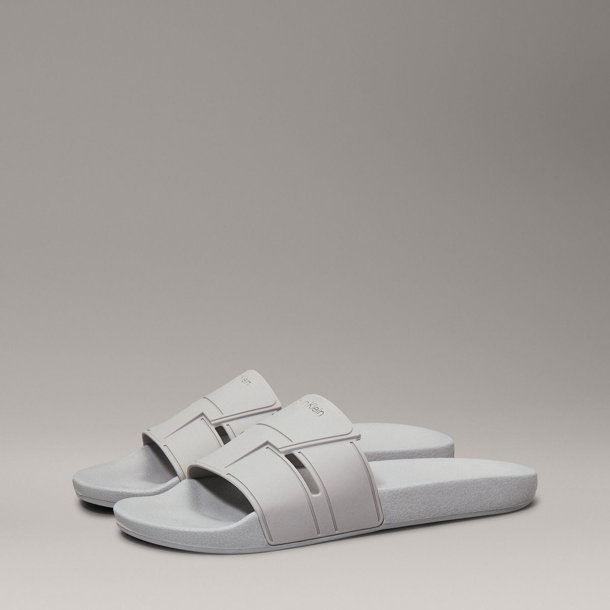 CALVIN KLEIN - Sandalias con Logotipo Gris Calvin Klein