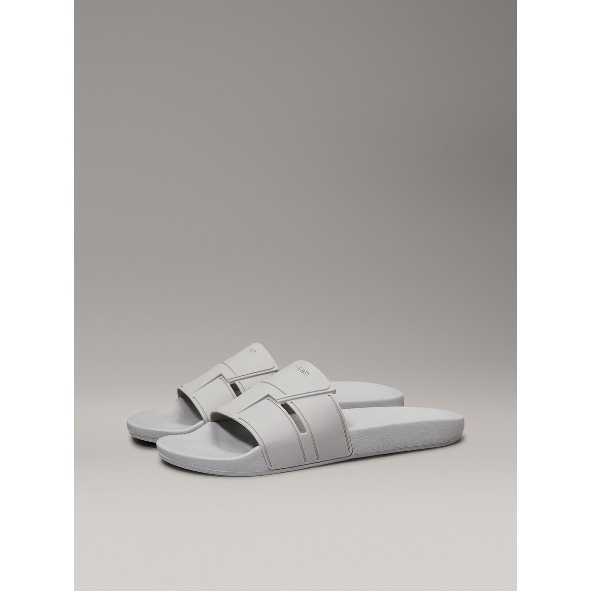 CALVIN KLEIN - Sandalias con Logotipo Gris Calvin Klein