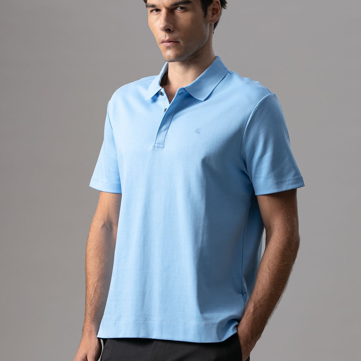 CALVIN KLEIN - Polo de Algodón Interlock