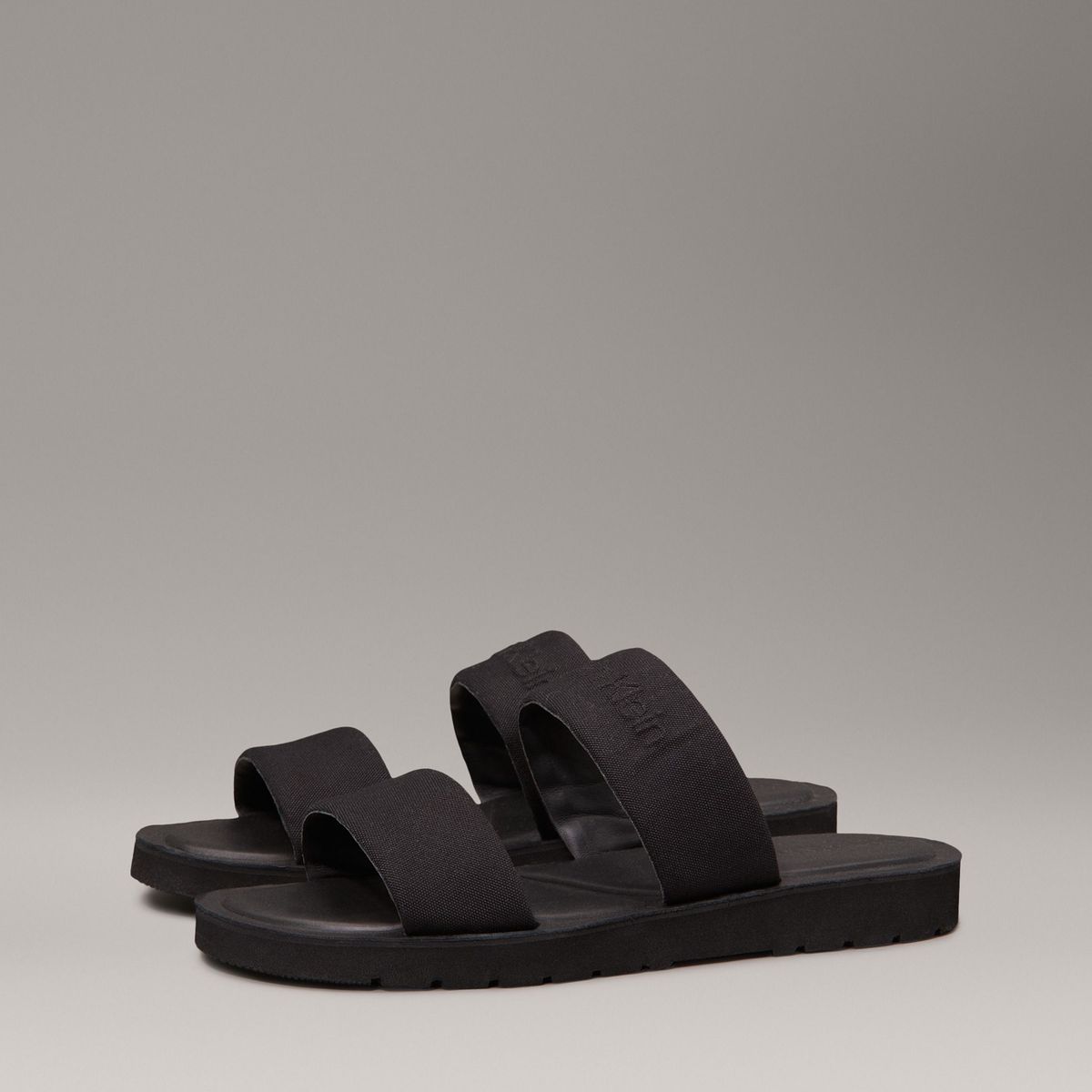 CALVIN KLEIN - Sandalias de Lona Negro Calvin Klein