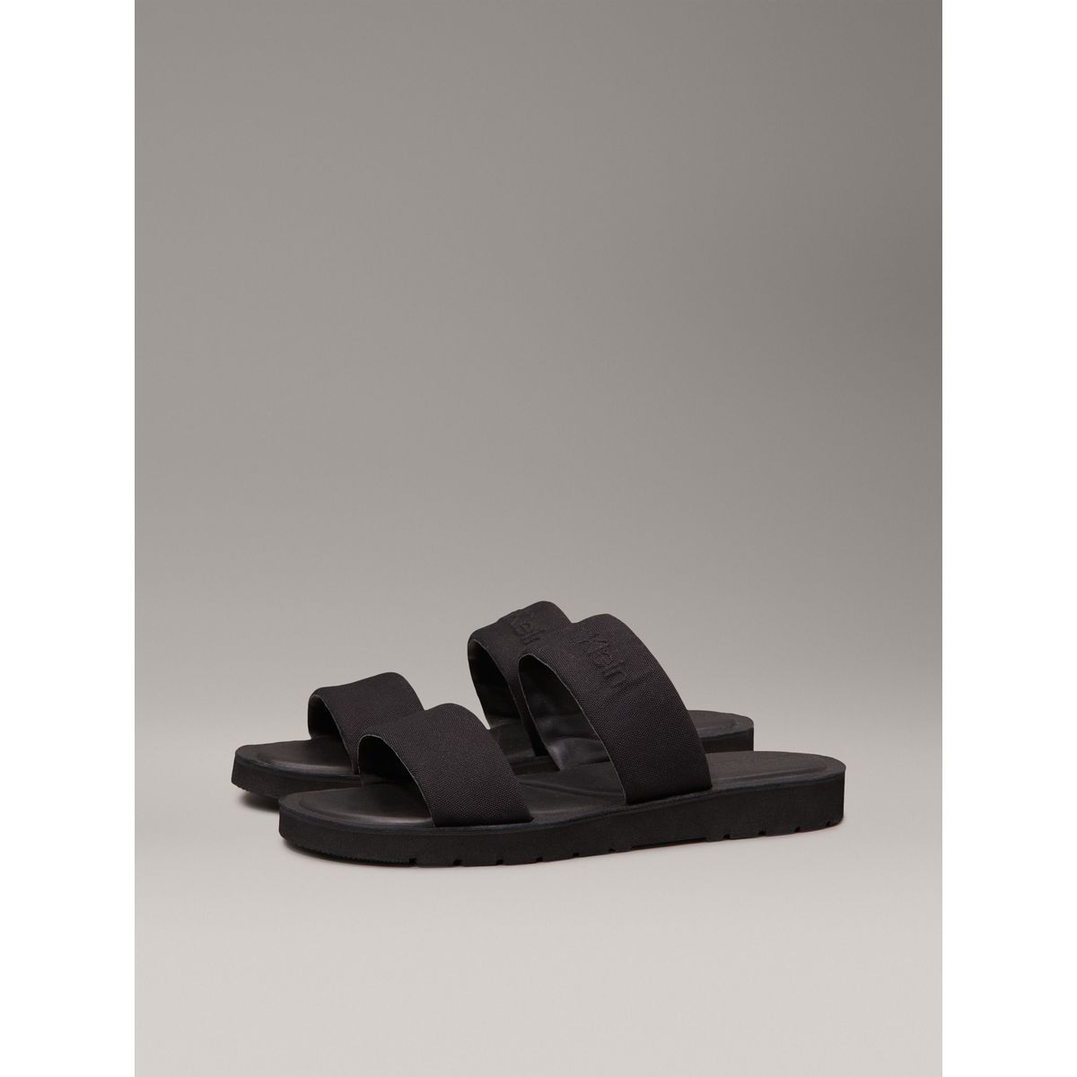 CALVIN KLEIN - Sandalias de Lona Negro Calvin Klein