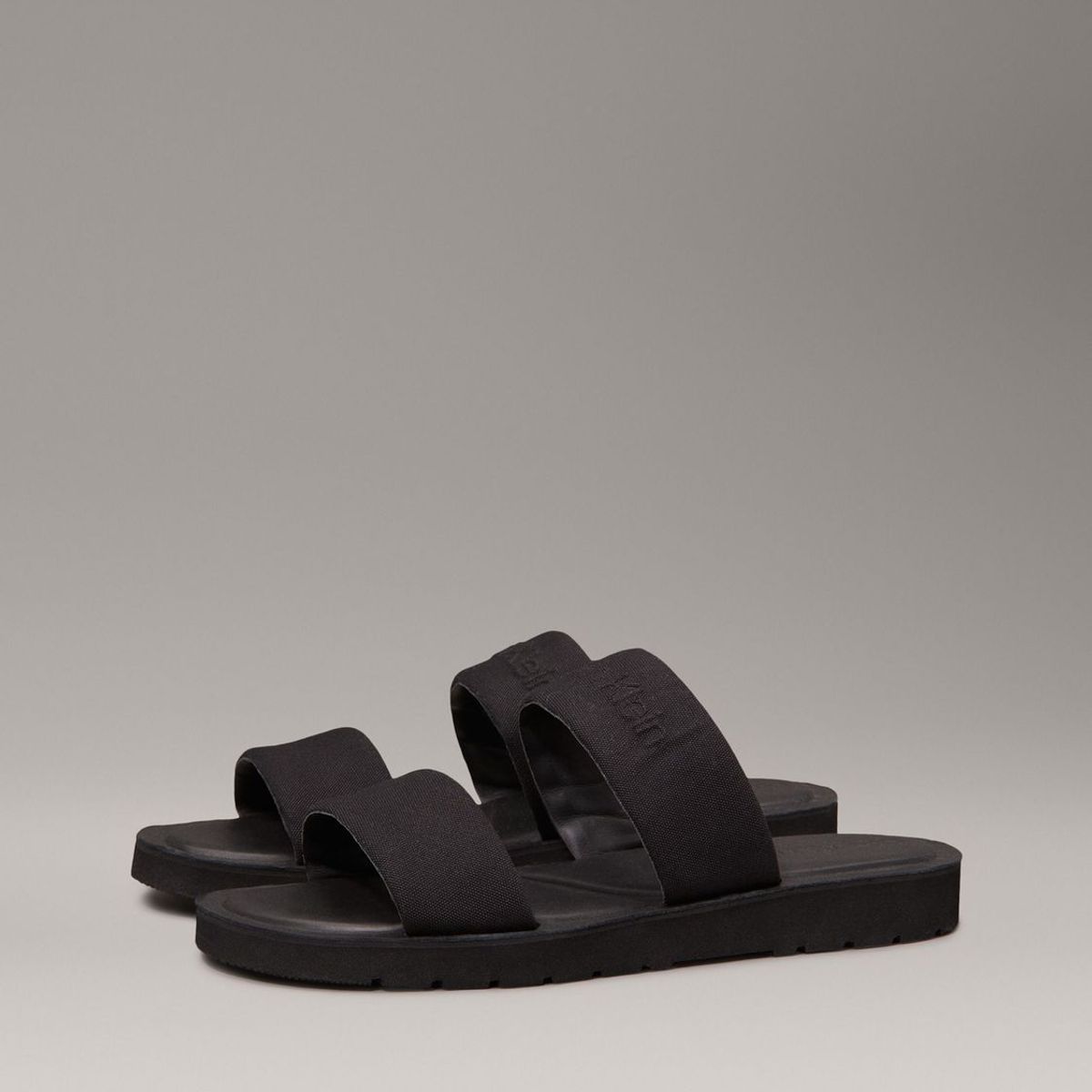 CALVIN KLEIN - Sandalias de Lona Negro Calvin Klein