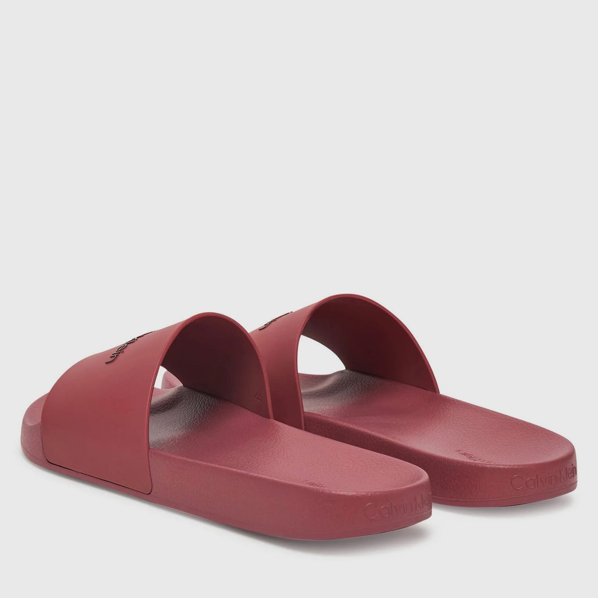 CALVIN KLEIN - Sandalias con Logo Burdeo Calvin Klein