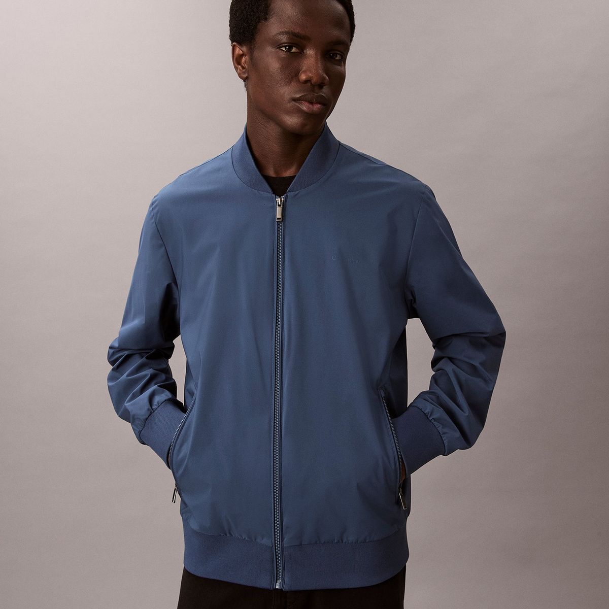 CALVIN KLEIN - Chaqueta Matte Bomber Negro Calvin Klein