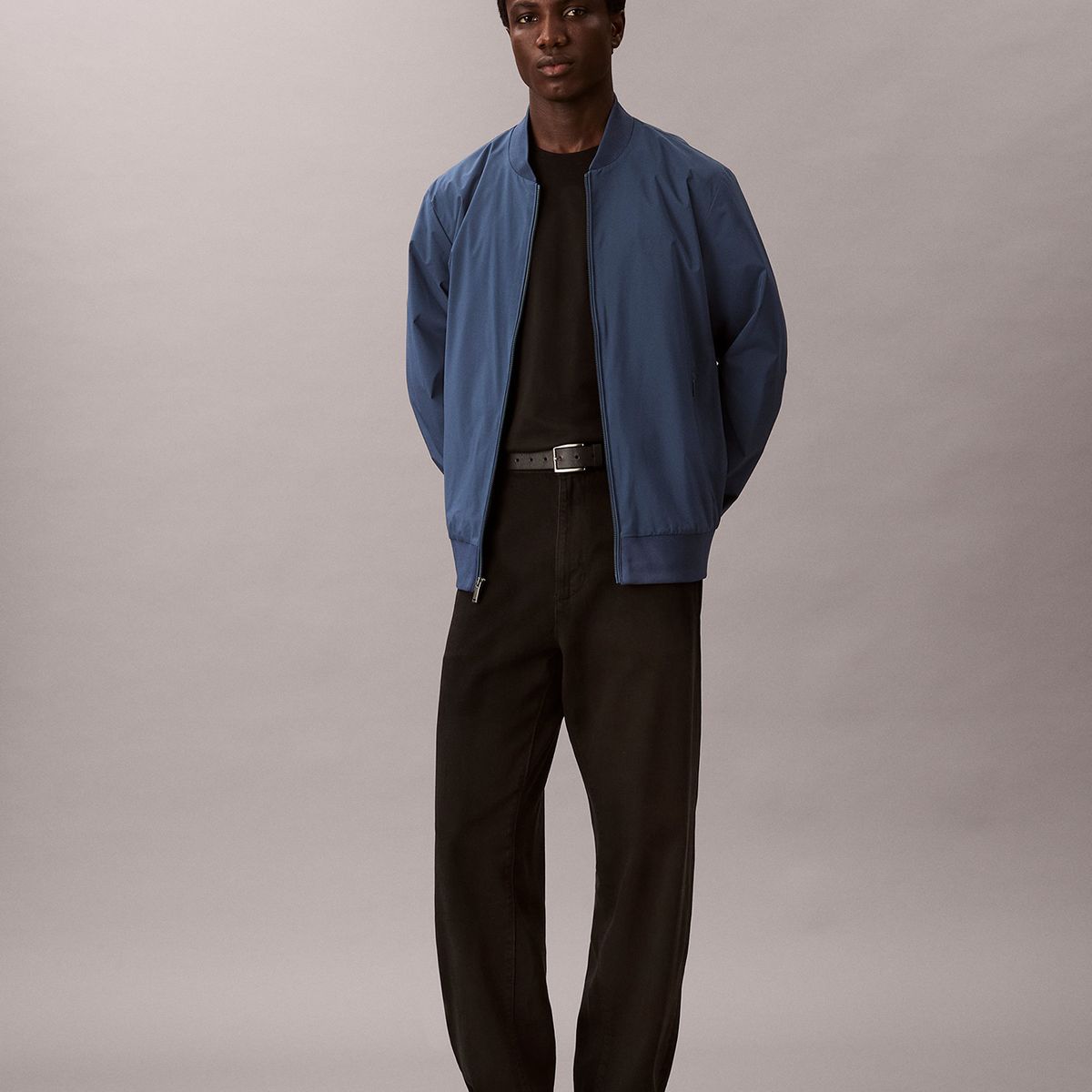 CALVIN KLEIN - Chaqueta Matte Bomber Negro Calvin Klein