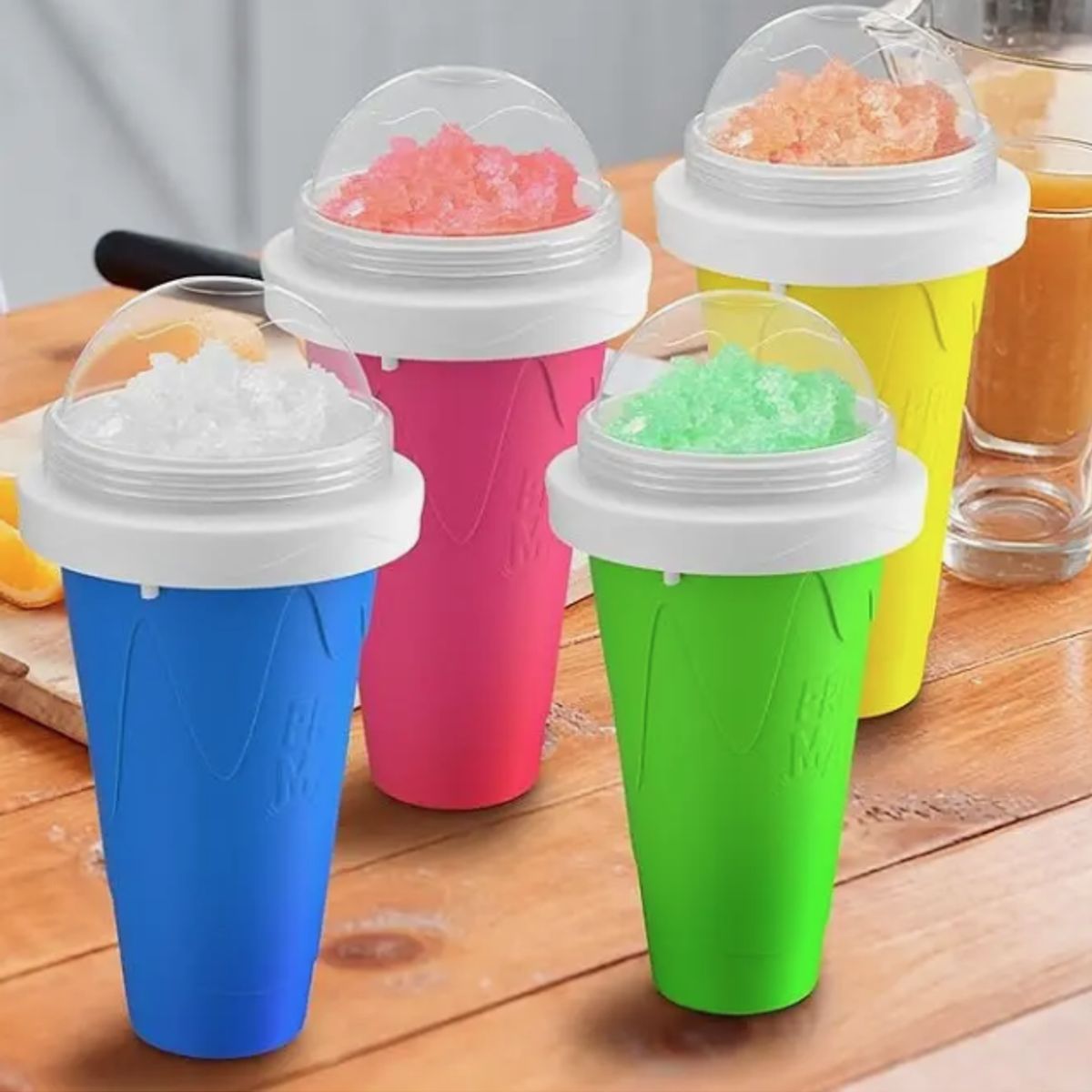 GENERICO - Frozen Magic Vaso Mágico Exprimible Bebidas Granizado Rápido
