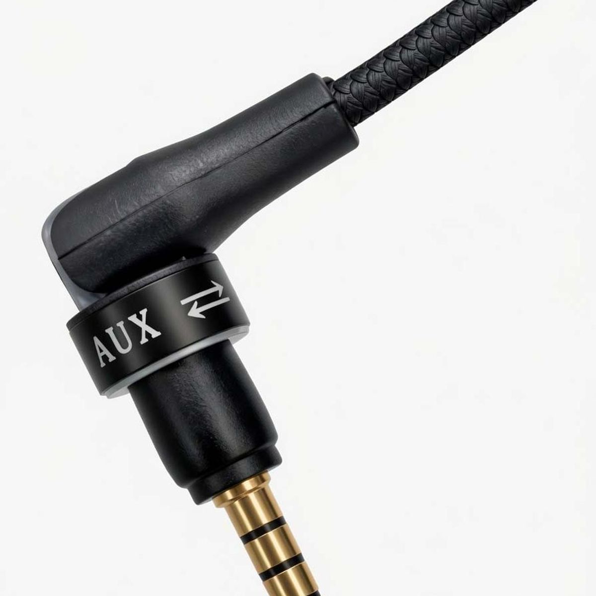 GEN - Cable Audio Auxiliar TRRS 3.5mm Angulo L 4 polos 3 rayas