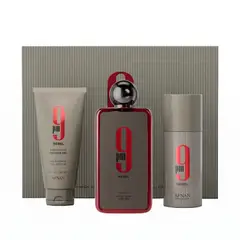 AFNAN - 9Pm Rebel Set Edp 100ml + Sg 150ml + Deo 150ml Hombre