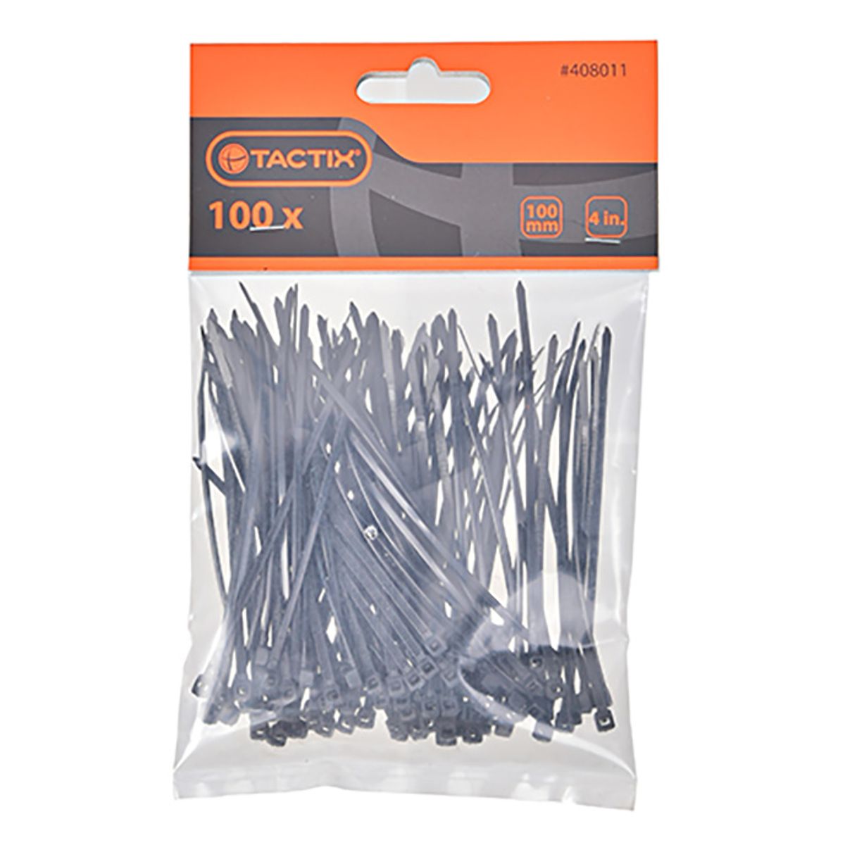 AMARRA PLASTICA NEGRA 2.5X100MM 100 PZS TACTIX, marca TACTIX - Foto 2