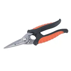TACTIX - TIJERA PARA ELECTRICISTA CON MANGO BI-METERIAL 180 MM
