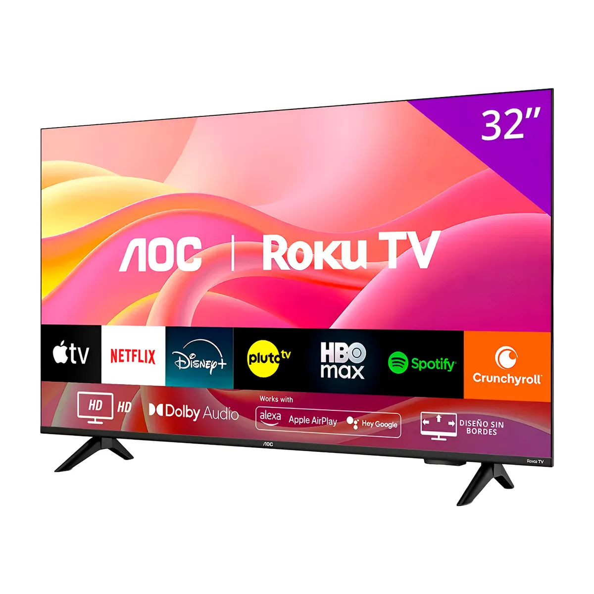 AOC - Smart TV 32" AOC Roku TV Series 32S5155 LED HD Wifi HDMI USB