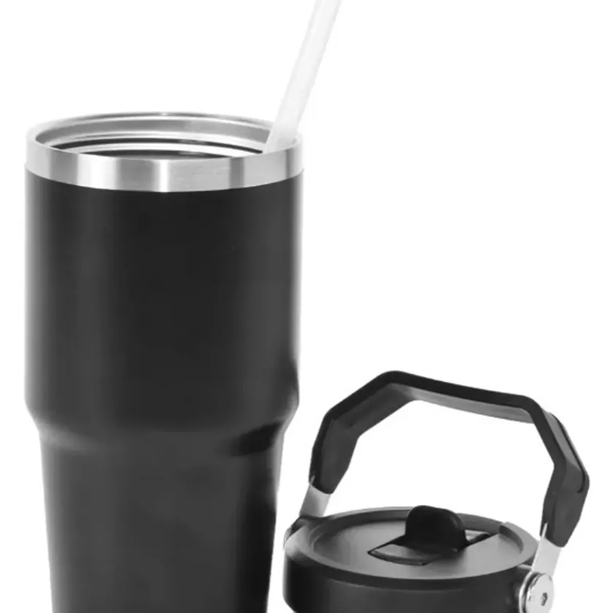 GENERICO - Botella Termo De 900 Ml Con Pajita Vaso De Acero Inoxidable