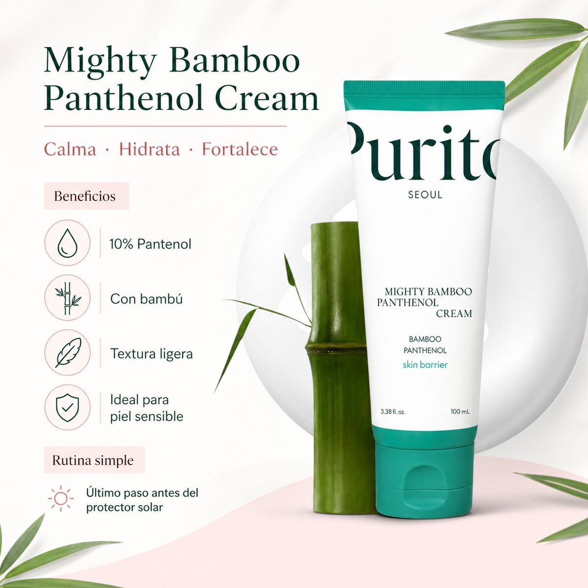 PURITO - Crema Reparadora Purito Mighty Bamboo Panthenol