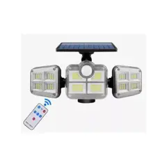 IRM - Foco Solar Triple Cabezal Control Remoto