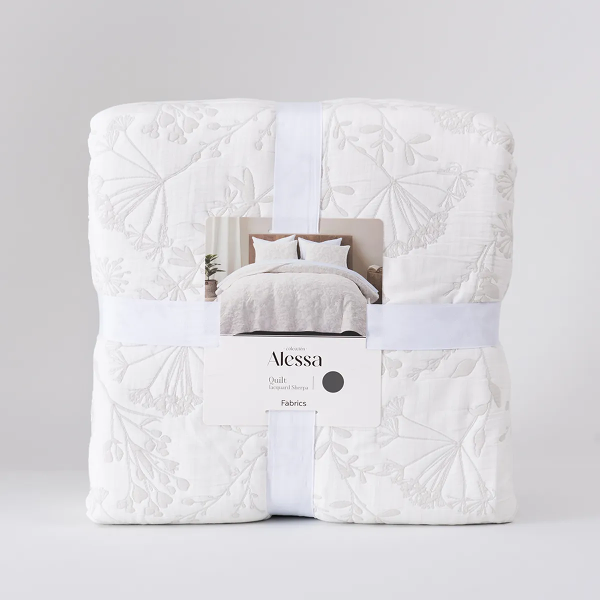 ALESSA - Quilt jacq sherpa S.King Chardon Perla