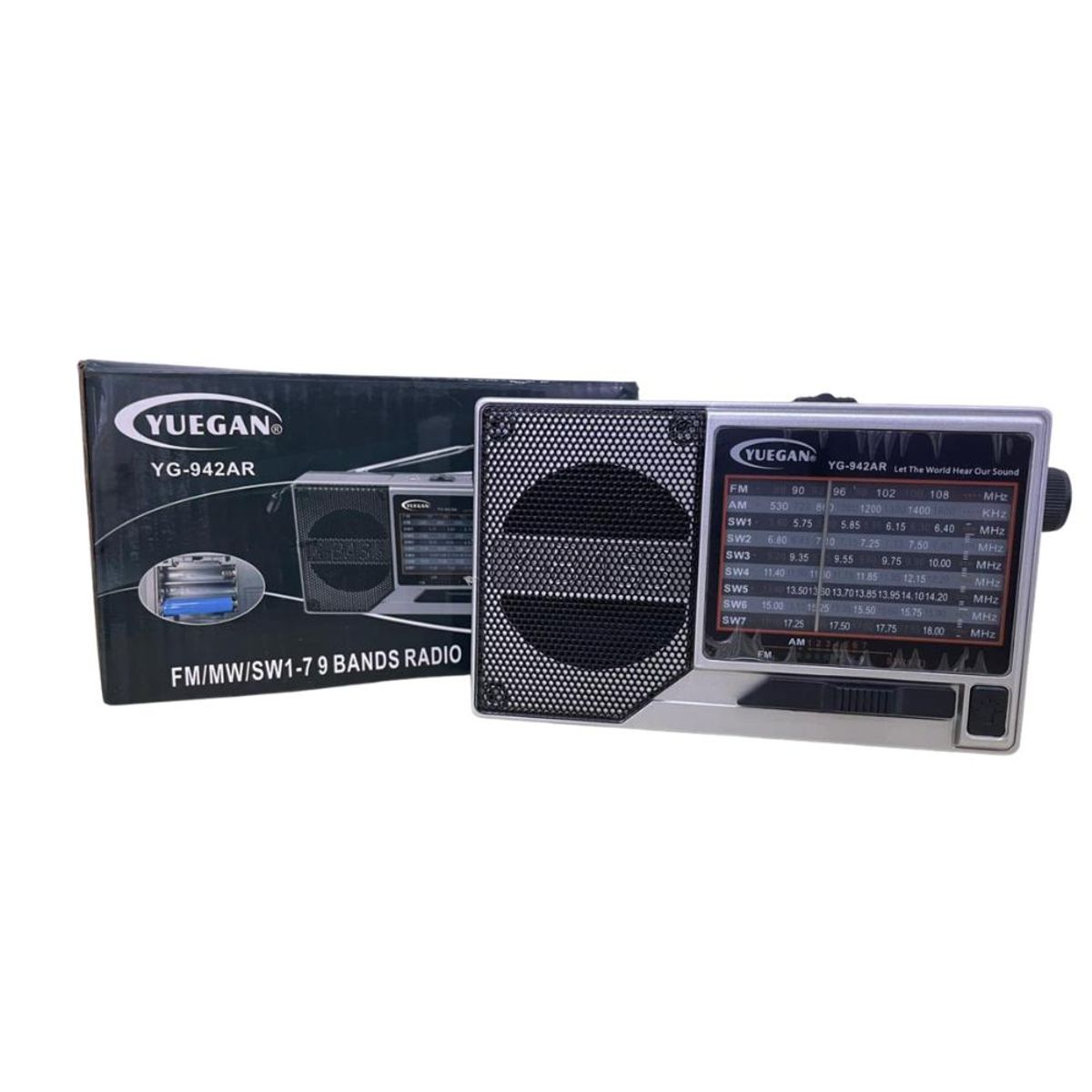 GENERICO - Radio Portátil Recargable YG-942AR Yuegan