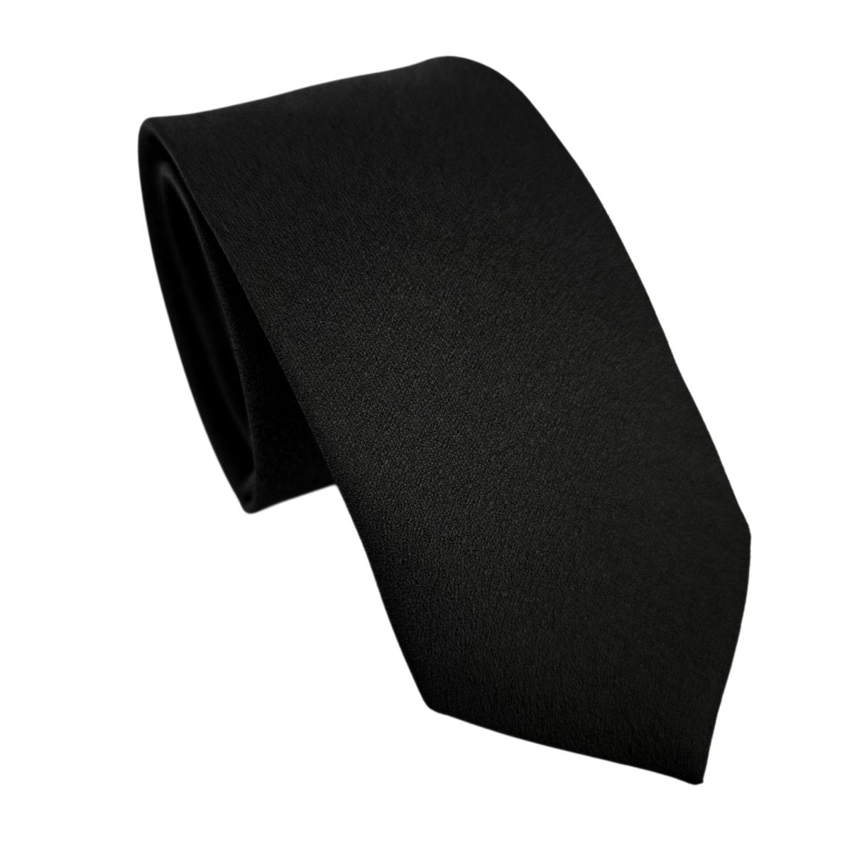 LUCIA CORBATAS - Corbata negra delgada Bond