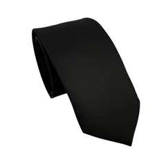 LUCIA CORBATAS - Corbata negra delgada Bond