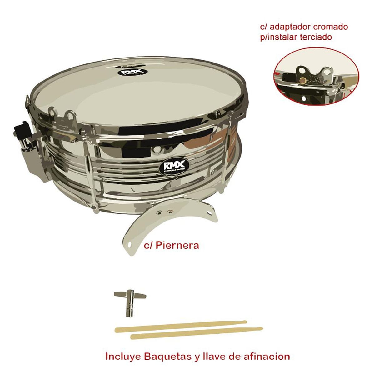 RMX - Caja banda de guerra 14X5 RMX MB14 CBP