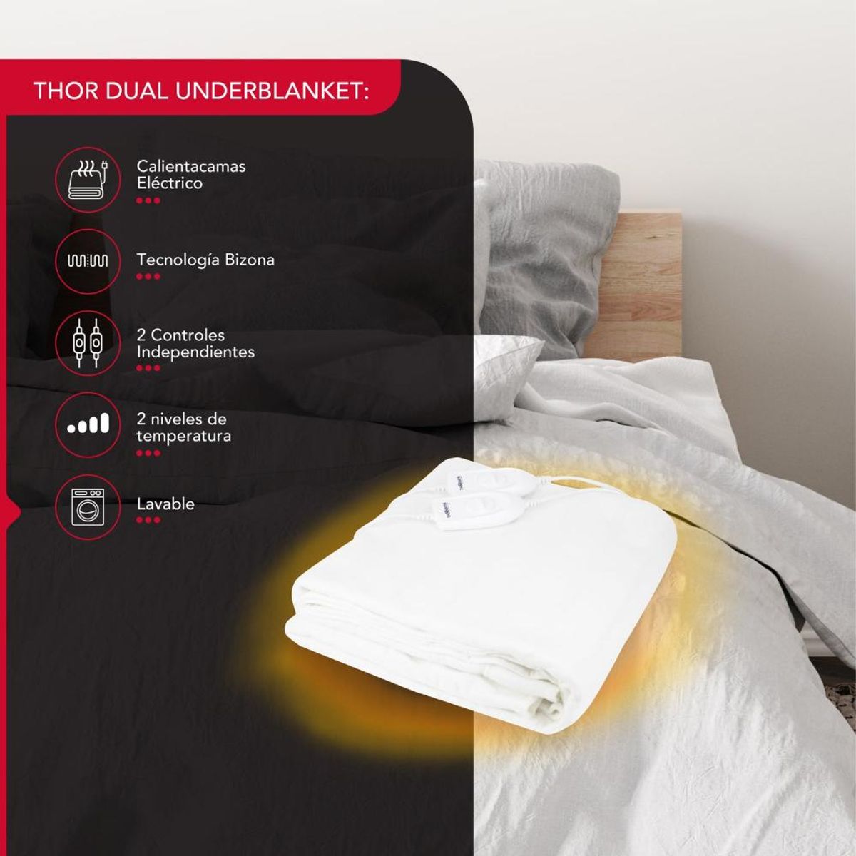 THORBEN - CALIENTACAMA THORBEN 2 PLAZAS UNDERBLANKET