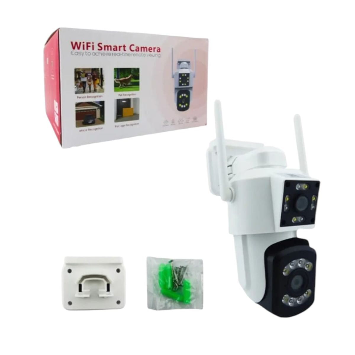 GENERICO - Camara De Vigilancia Doble P Exteriores C Wifi App Icam365
