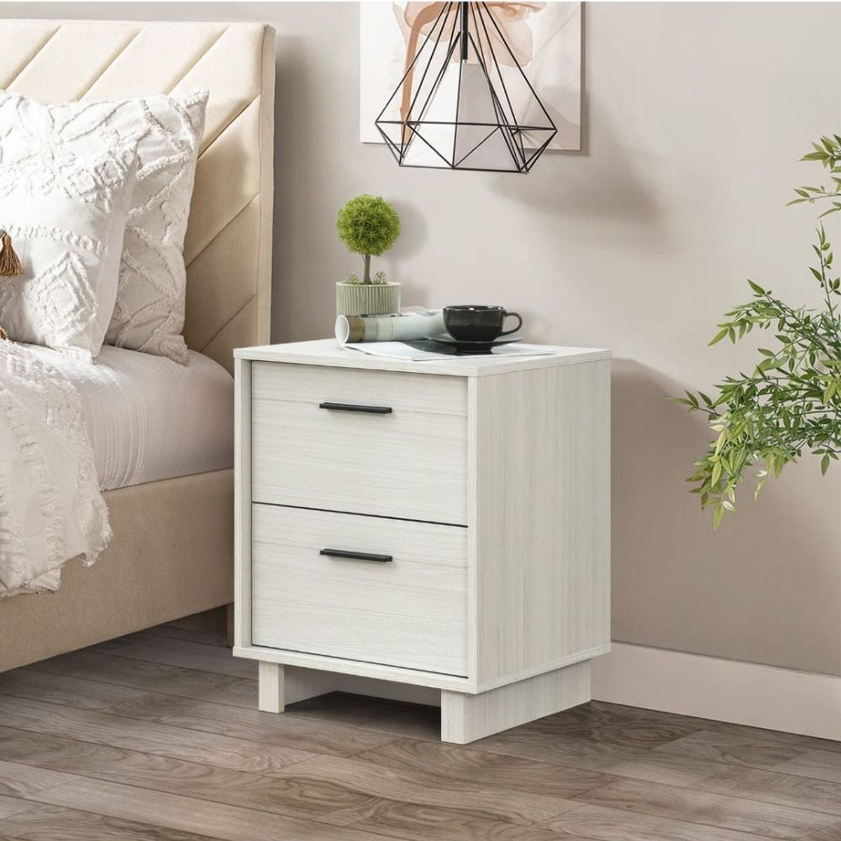 GENERICO - Mesa lateral o Velador Ivory blanco