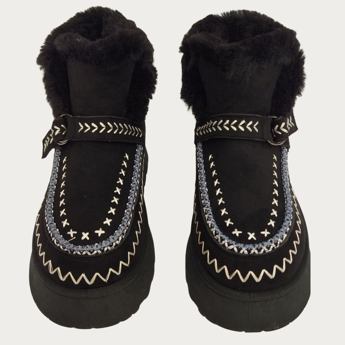 LIKE SHOP - Botín Mujer Plataforma Forro Interior Chiporro Hebilla 5211