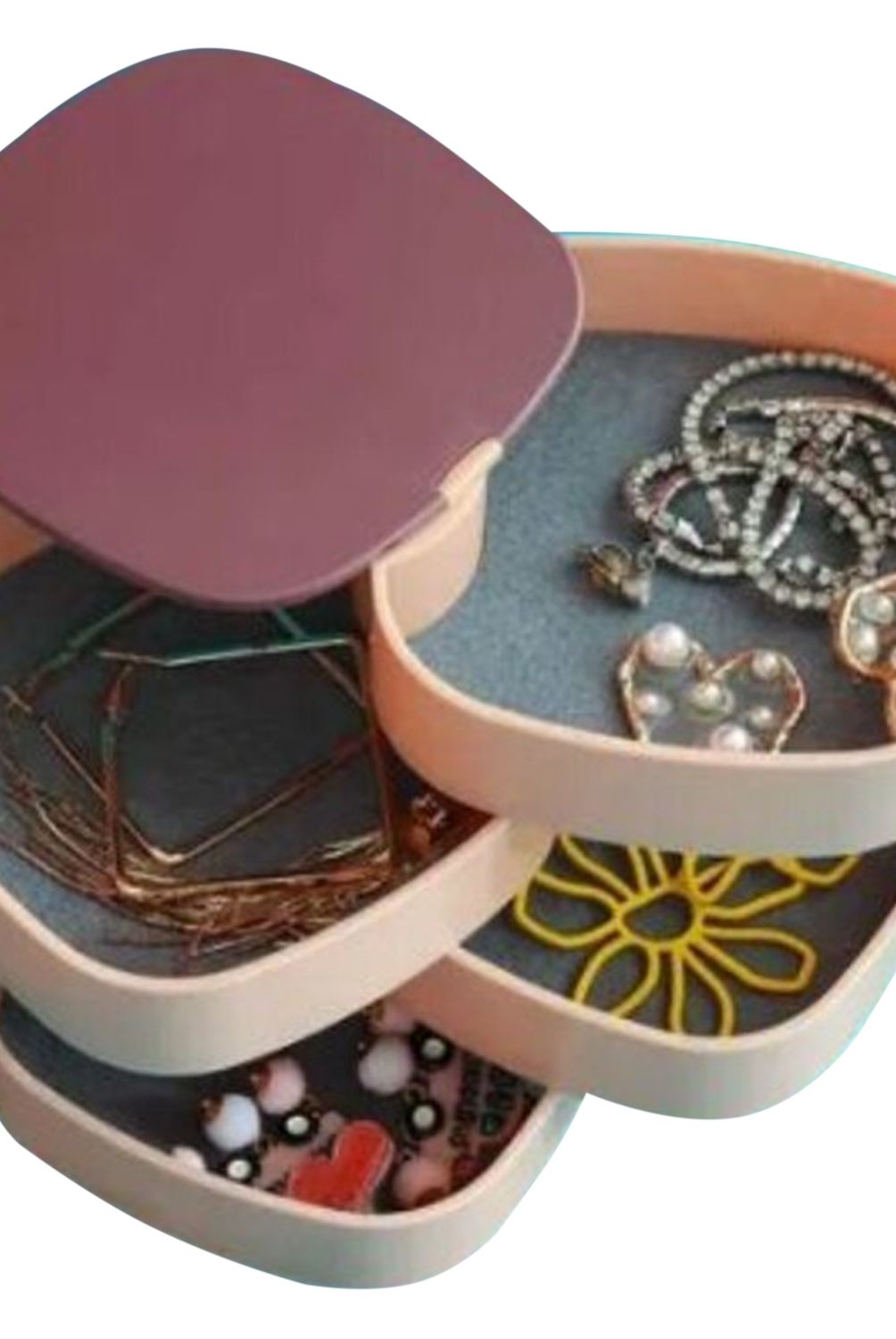 OEM - Organizador De Joyas Joyeros Caja Giratoria