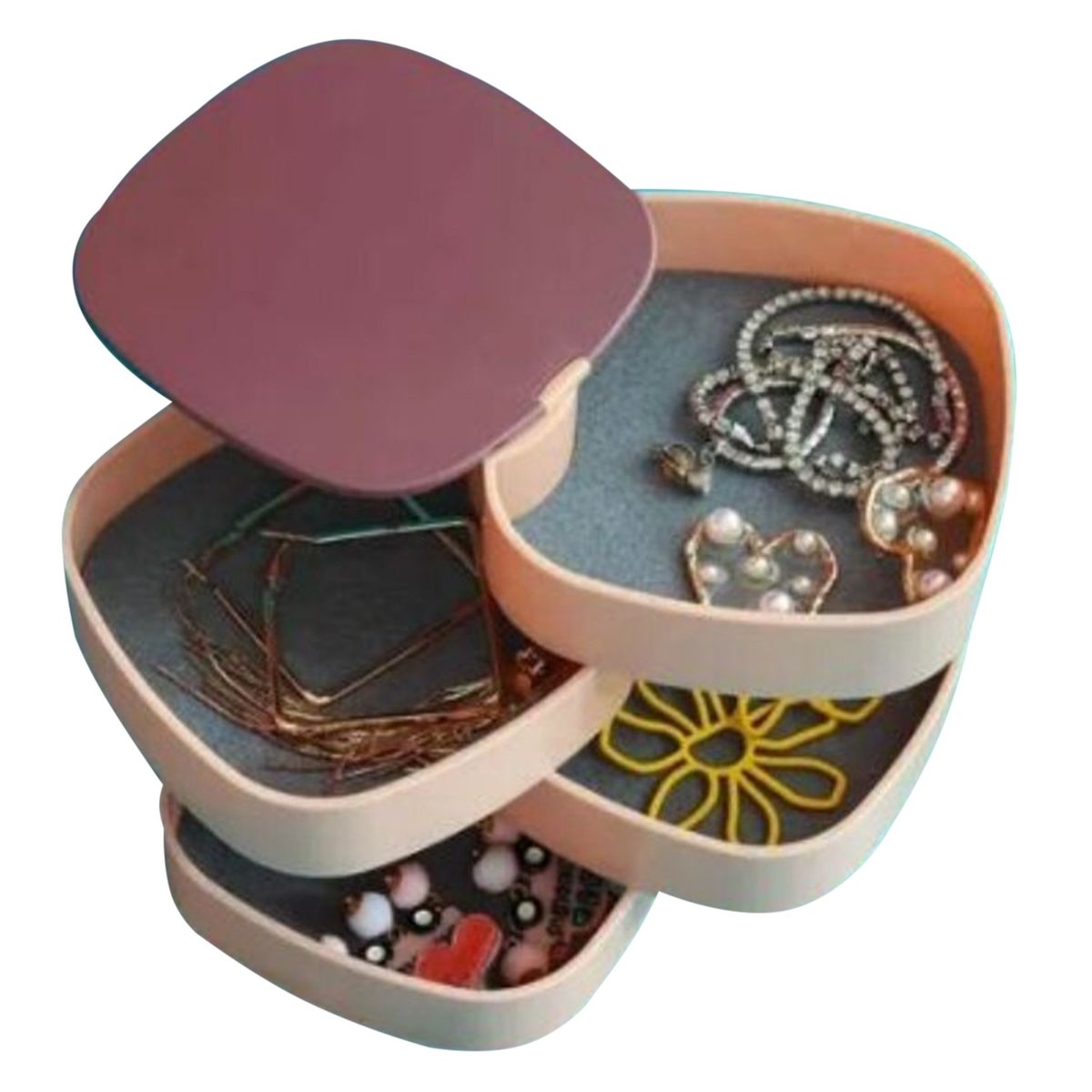 OEM - Organizador De Joyas Joyeros Caja Giratoria