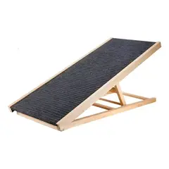 GENERICO - Rampa Antideslizante de Madera Ajustable Para Mascotas Perros 34X84CM