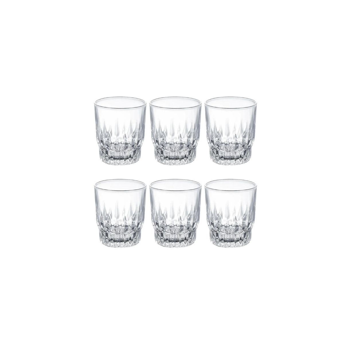 ALLEGRA - Vasos Torino Bajo  280 ml (set De 6)