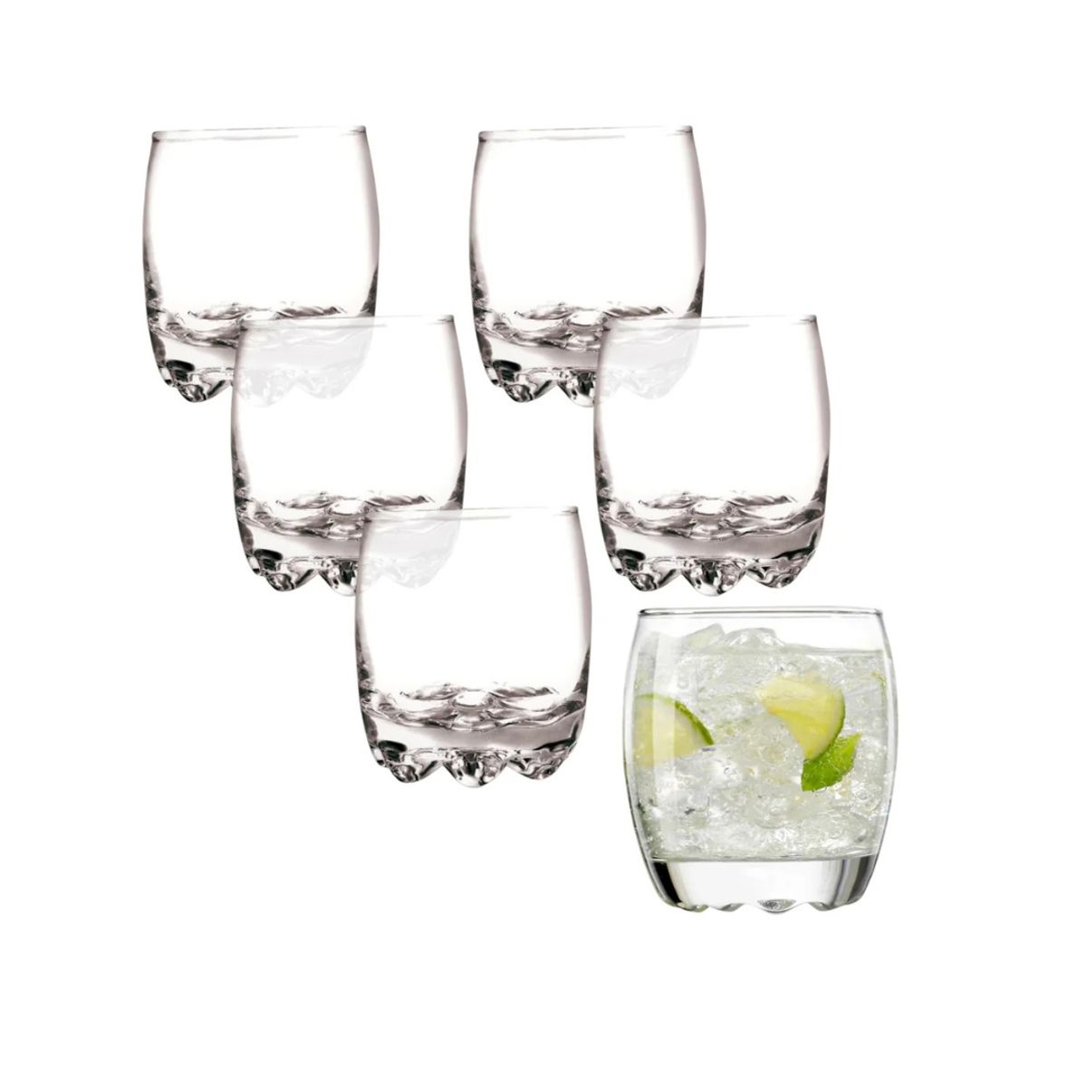 ALLEGRA - Vasos Nápoles Bajo  290 ml (set De 6)