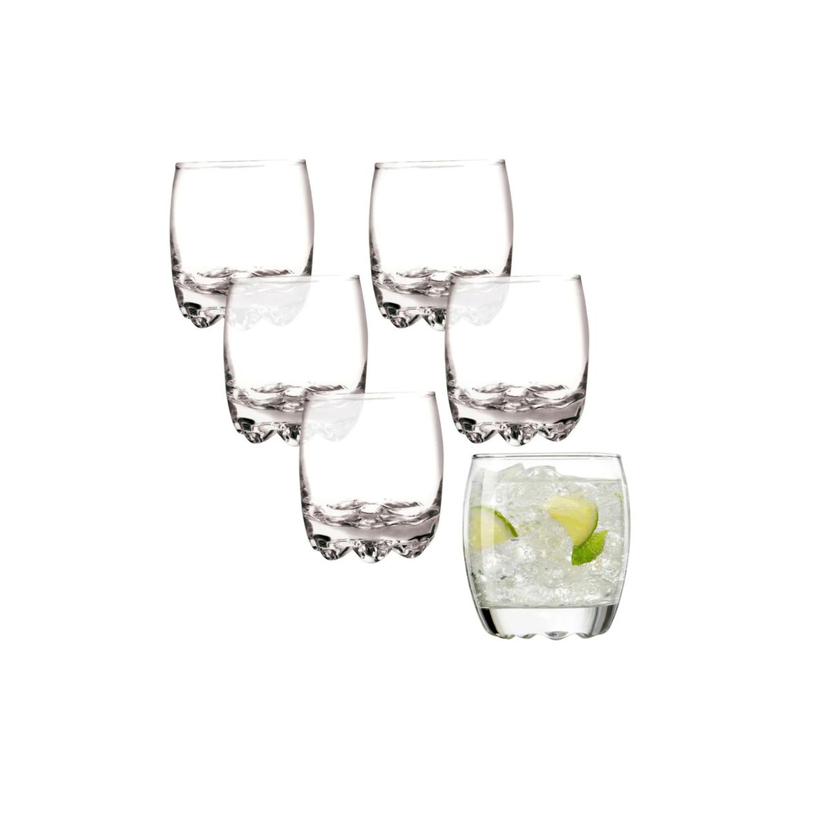 ALLEGRA - Vasos Nápoles Bajo  290 ml (set De 6)