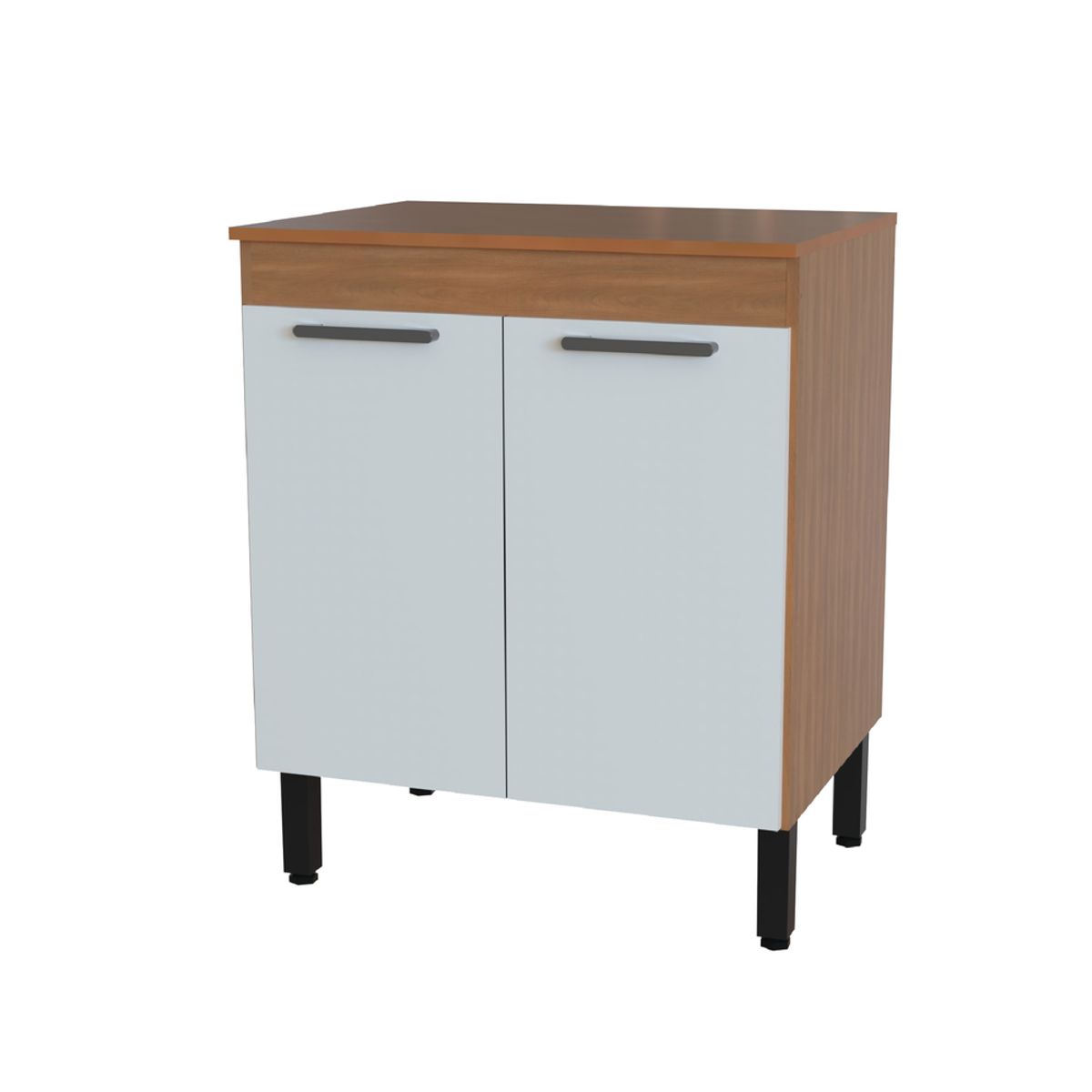 DUSCHY - Mueble base 2 puertas 70x52x85.5 cm blanco Fika