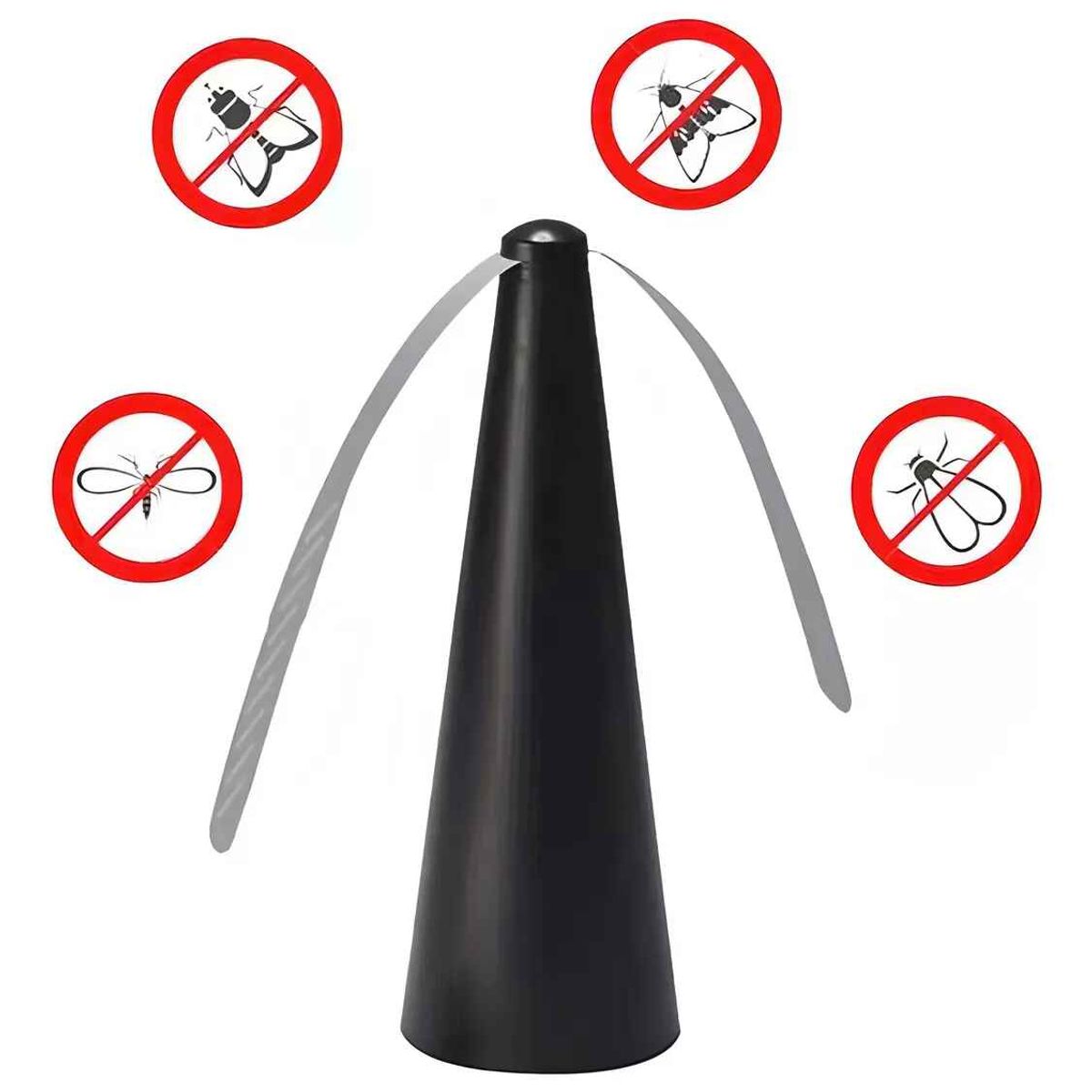GENERICO - Abanico Ventilador Repelente De Moscas Portatil